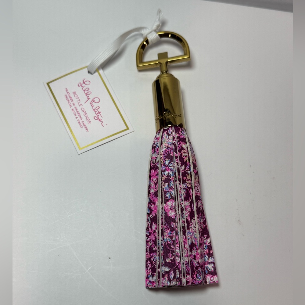 Lilly Pulitzer Love Pulitzer Tassel Bottle Opener Gold Tone NWT